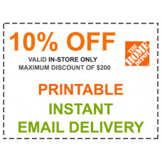 Home Depot Coupon - 10% OFF In Store Only