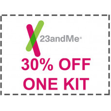 23AndMe Coupon 30% OFF ONE DNA TEST KIT - Save $29 or More! 